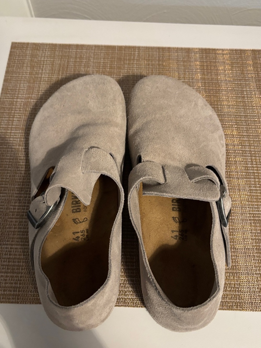 Birkenstock Women’s Size 41 Suede Mary Jane Shoes in Gray - Picture 2 of 4
